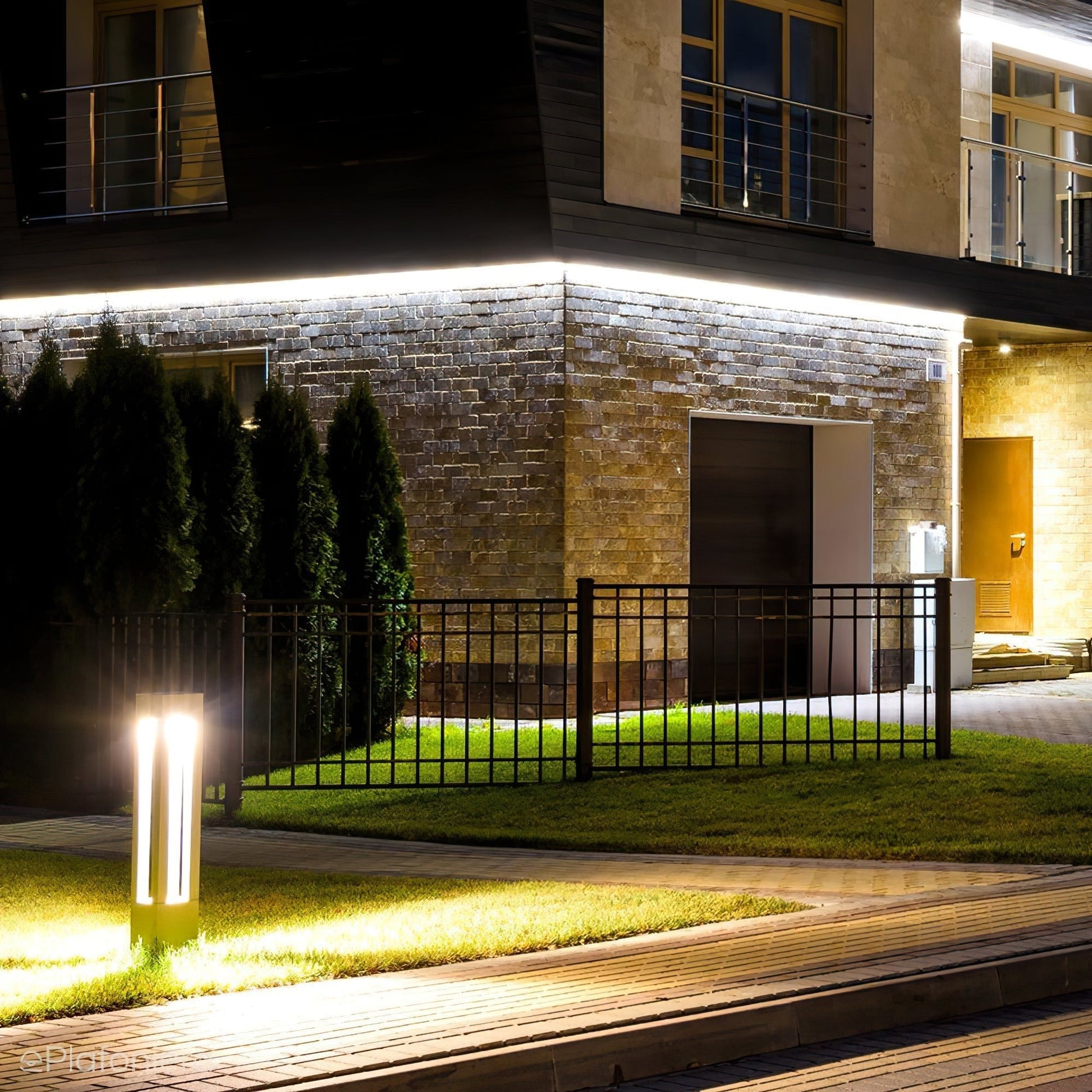 Rectangular Column Garden Outdoor Light Table lamp
