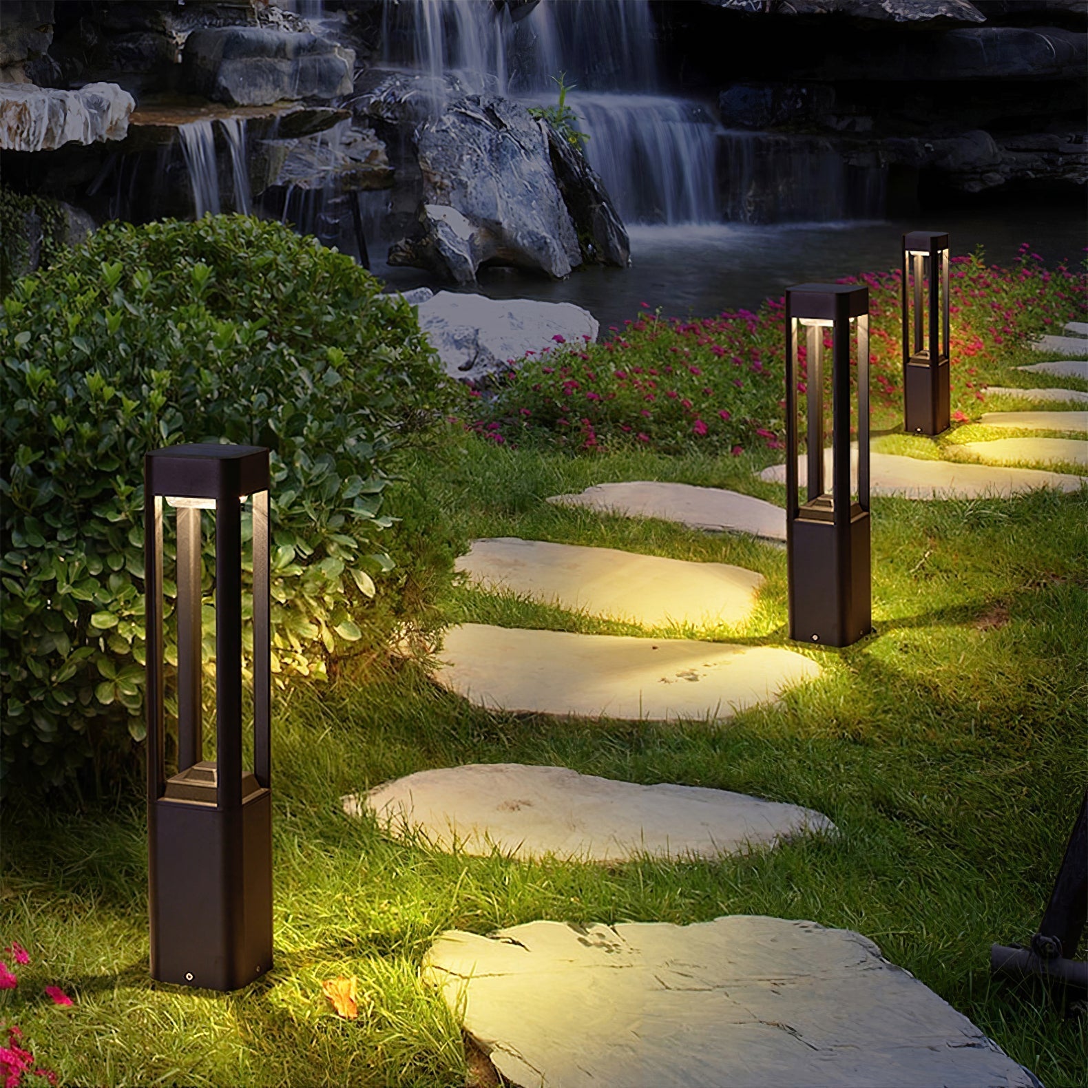 Rectangular Column Garden Outdoor Light Table lamp