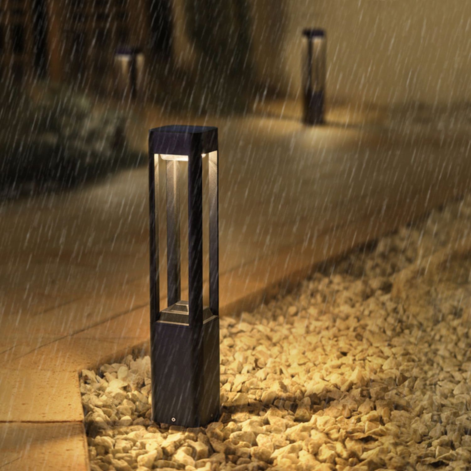 Rectangular Column Garden Outdoor Light Table lamp
