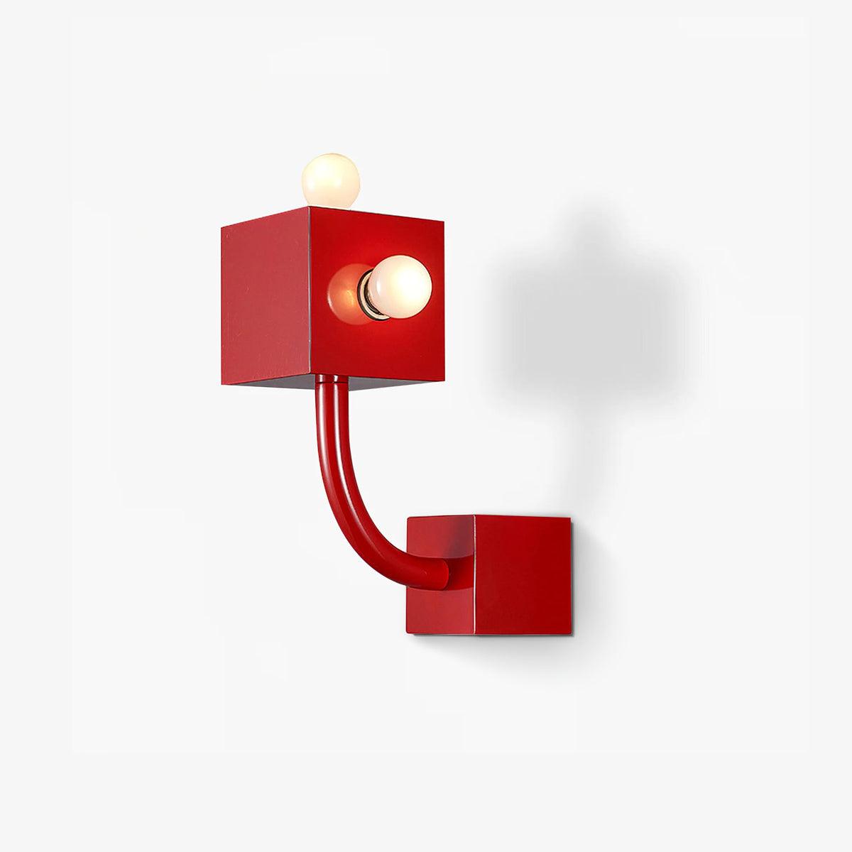 Red Cube Wall Lamp Wall lamp