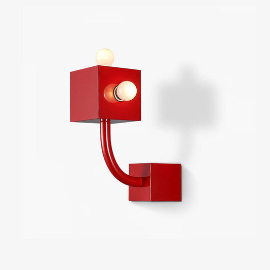 Red Cube Wall Lamp Wall lamp
