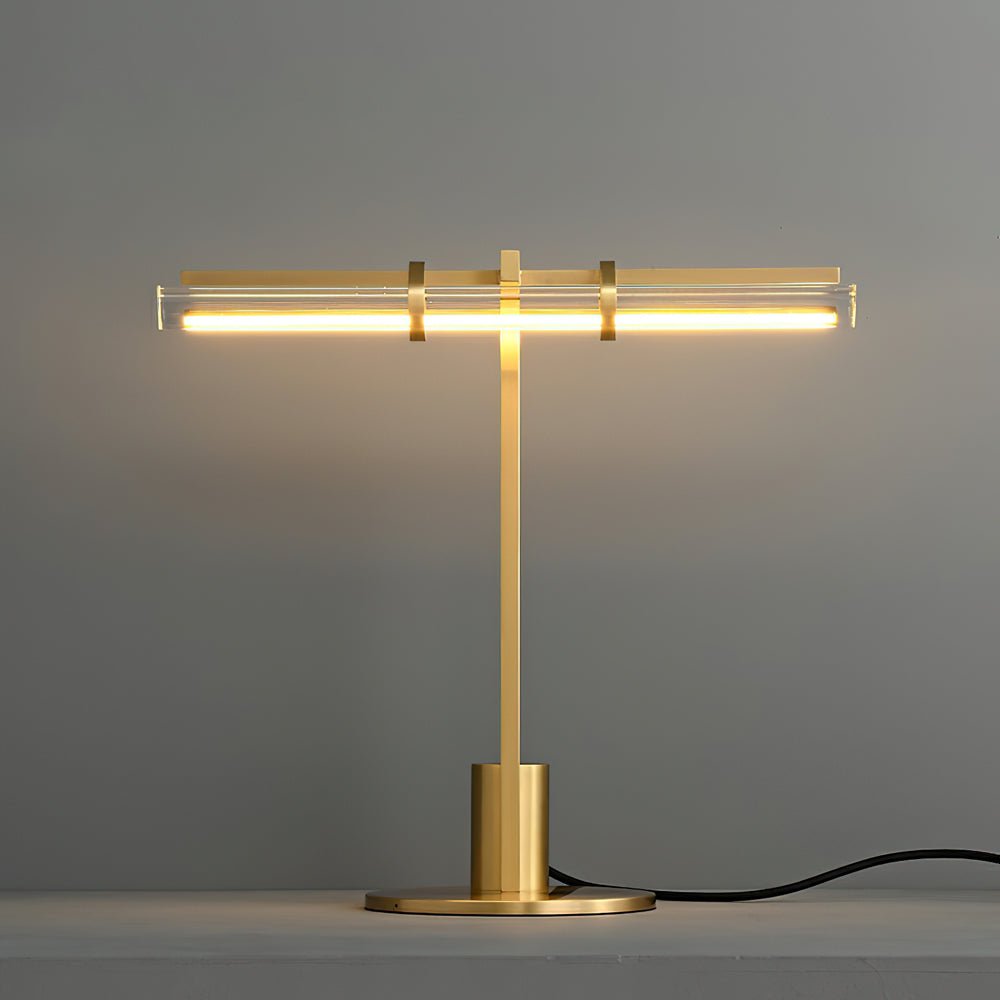 Reed Table Lamp Dia 16.9″ x H 15.7″ / Dia 43cm x H 40cm / Brass & Warm Light / US Plug Table lamp