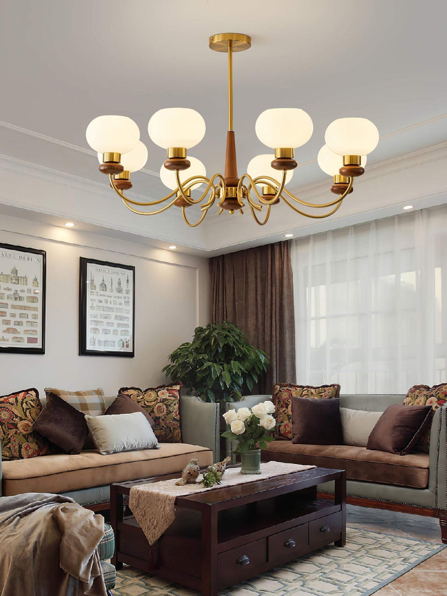 Regency Globe Chandelier Chandelier