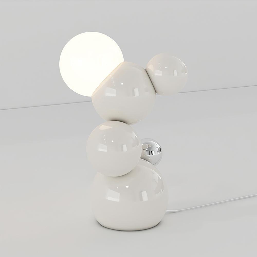 Regina Table Lamp L 21.5cm x W 20cm x H 37cm / L 8.5″ x W 7.9″ x H 14.6″ / White / US plug Table lamp