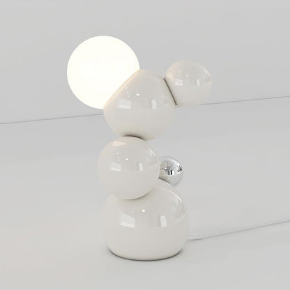 Regina Table Lamp L 21.5cm x W 20cm x H 37cm / L 8.5″ x W 7.9″ x H 14.6″ / White / US plug Table lamp