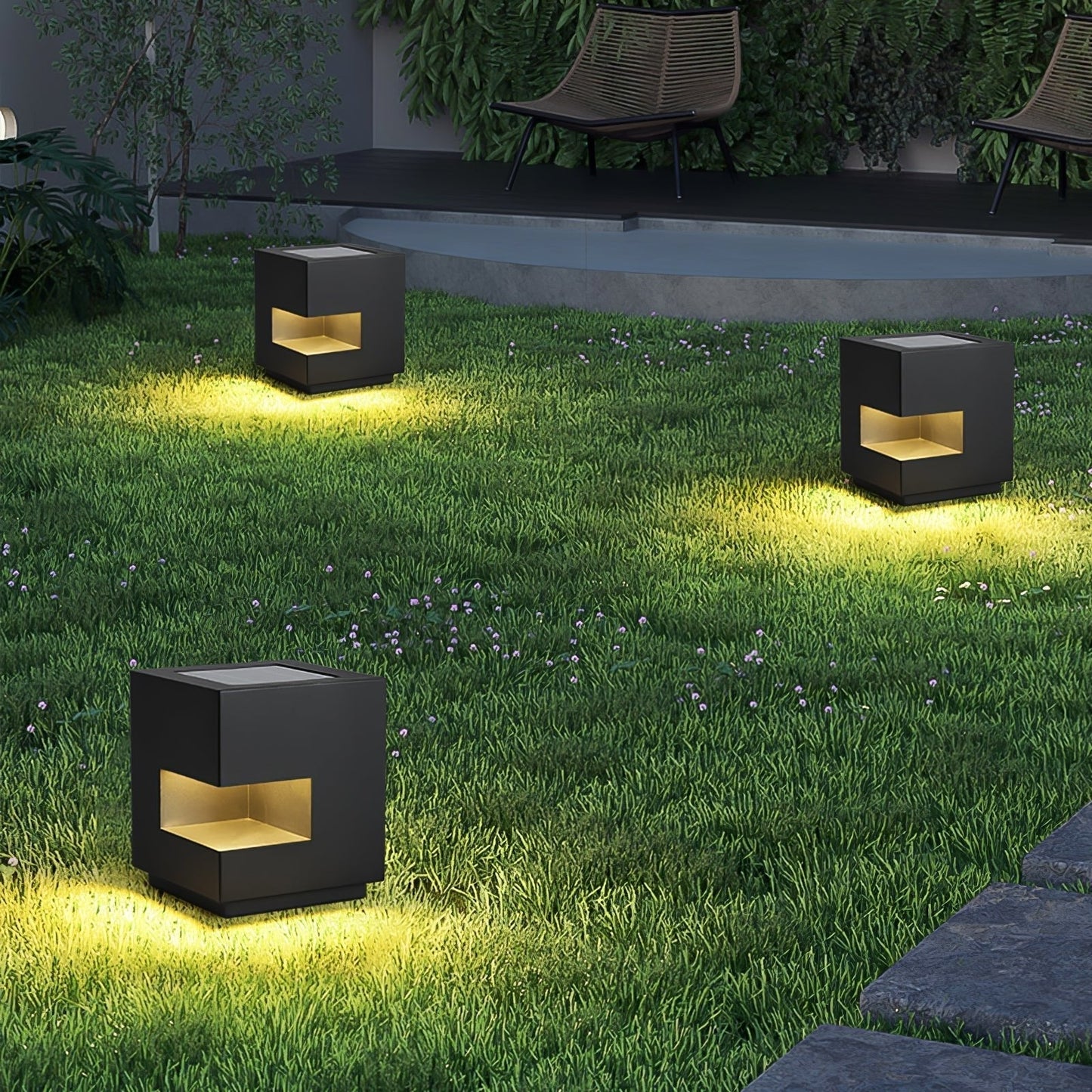 Regular Cube Post Outdoor Light Table lamp