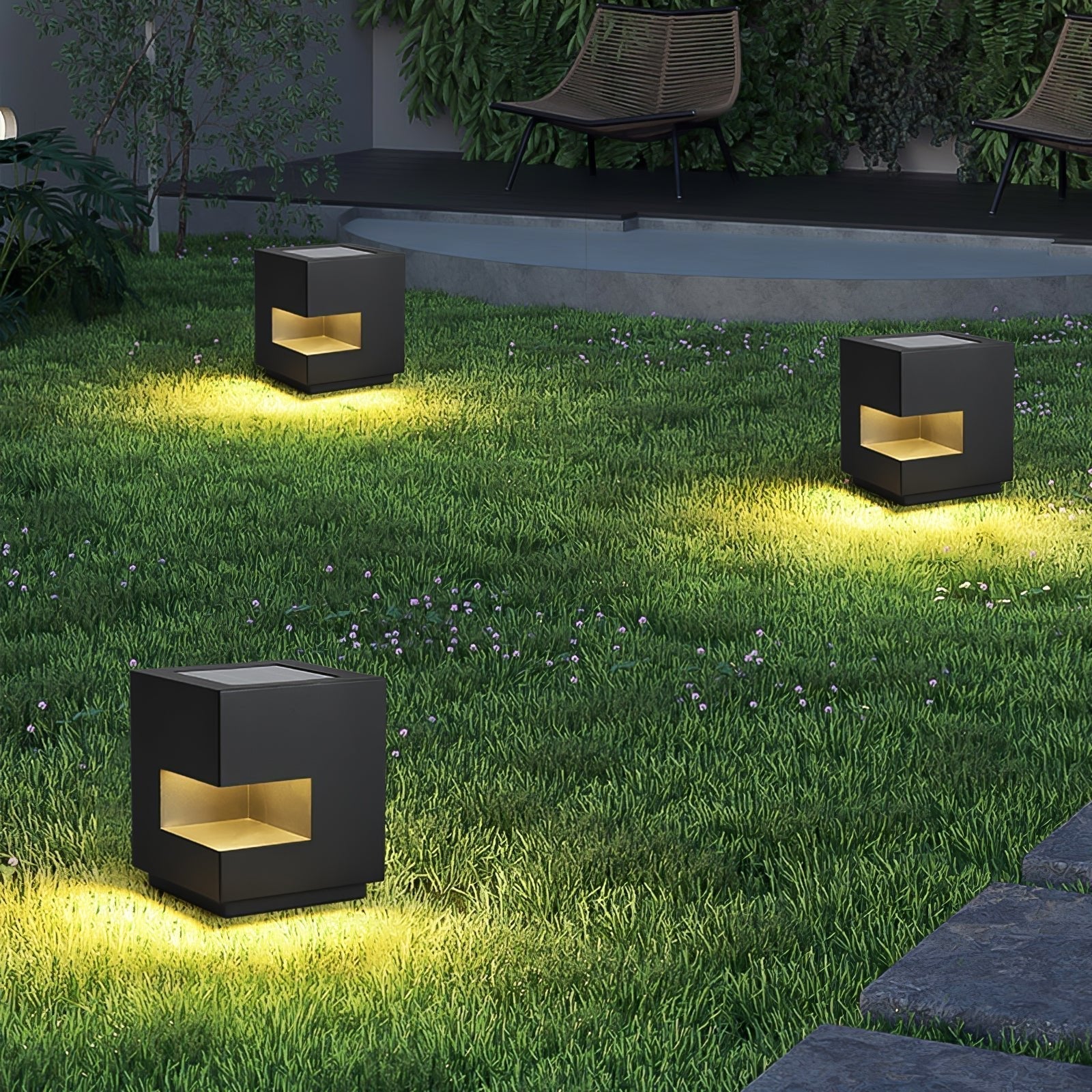 Regular Cube Post Outdoor Light Table lamp