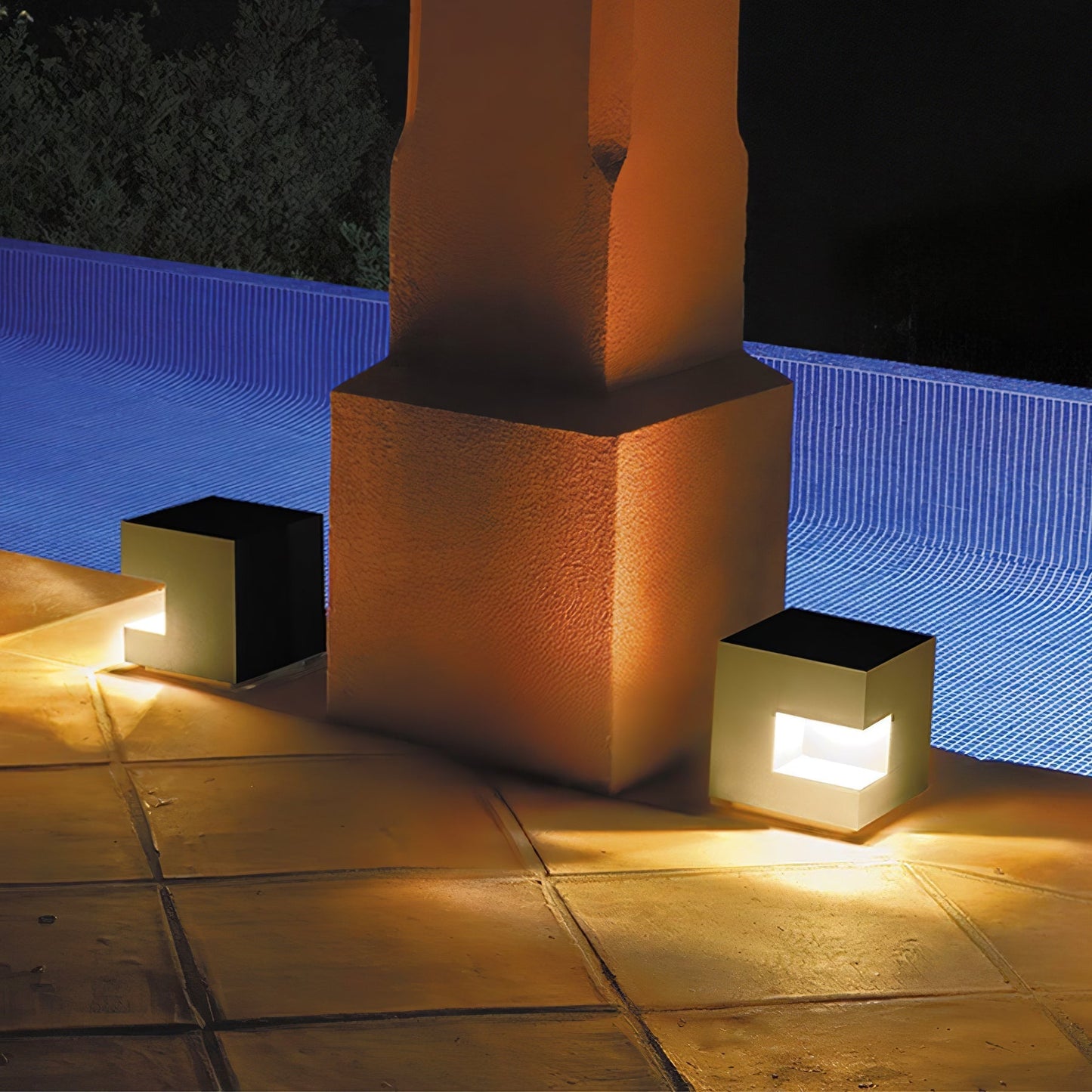 Regular Cube Post Outdoor Light Table lamp