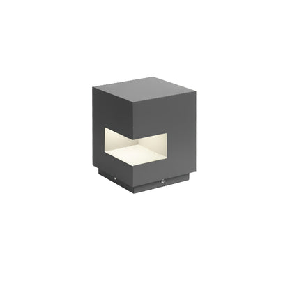 Regular Cube Post Light L 7.3″ x W 7.3″ x H 7.9″ / L 18.5cm x W 18.5cm x H 20cm / Model A: Wired Version / Warm Light