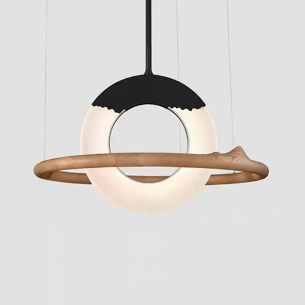 Reincarnation Pendant Lamp Dia 39.4 x H 43.3’’ / Wood Color / Warm Light Pendant light