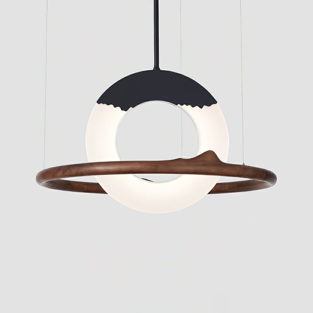 Reincarnation Pendant Lamp Dia 39.4 x H 43.3’’ / Walnut Color / Warm Light Pendant light