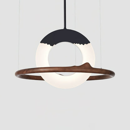 Reincarnation Pendant Lamp Dia 39.4 x H 43.3’’ / Walnut Color / Warm Light Pendant light