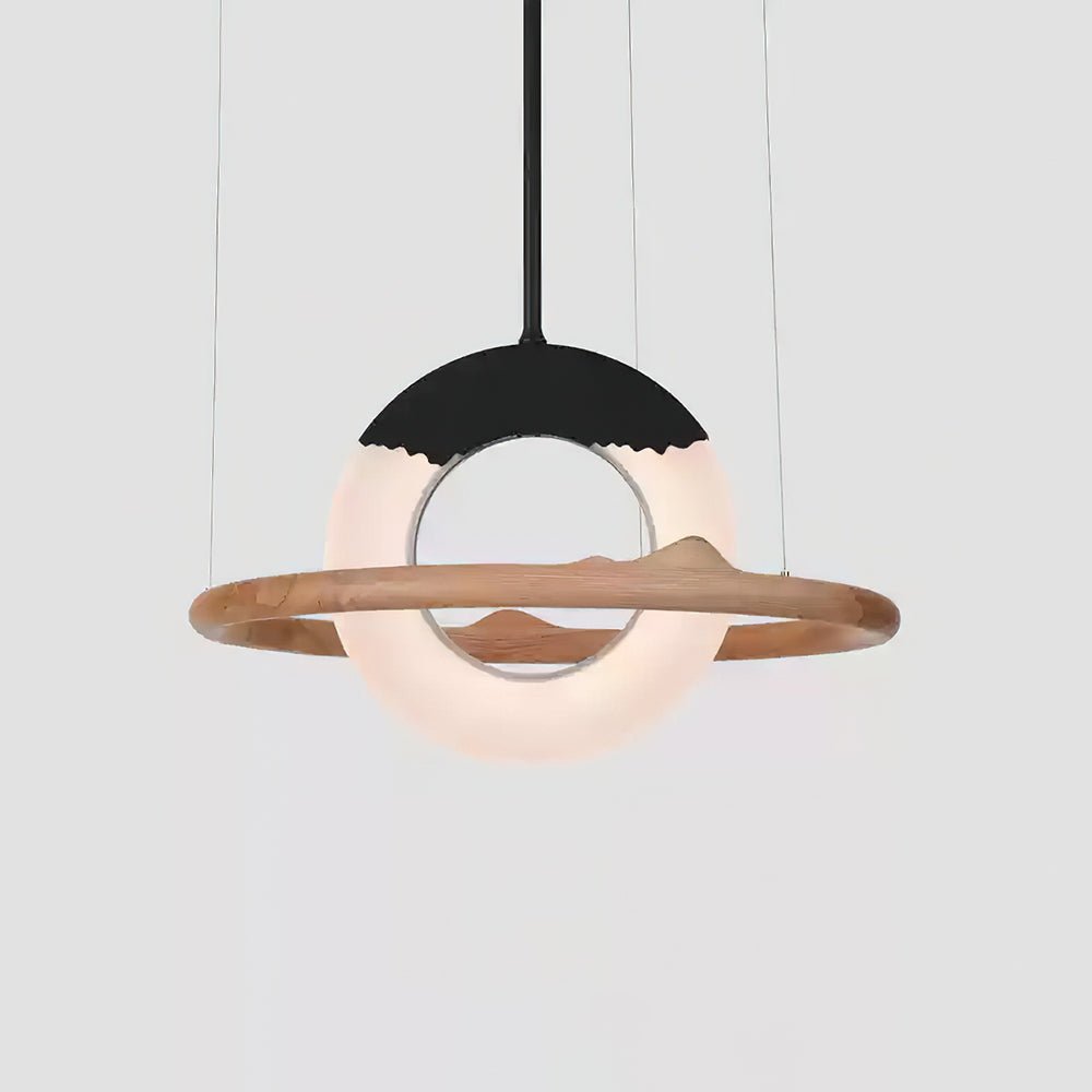 Reincarnation Pendant Lamp Dia 31.5 x H 43.3’’ / Wood Color / Warm Light Pendant light