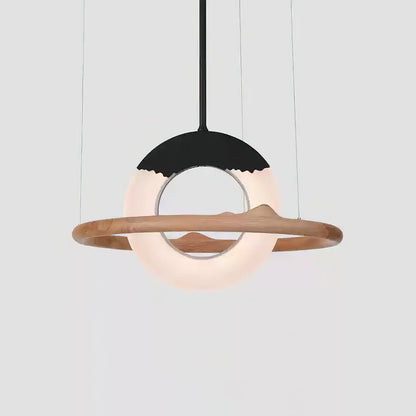 Reincarnation Pendant Lamp Dia 31.5 x H 43.3’’ / Wood Color / Warm Light Pendant light