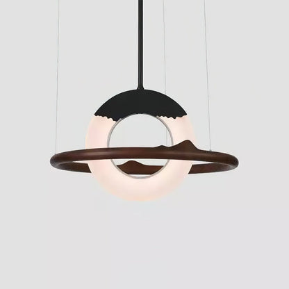 Reincarnation Pendant Lamp Dia 31.5 x H 43.3’’ / Walnut Color / Warm Light Pendant light