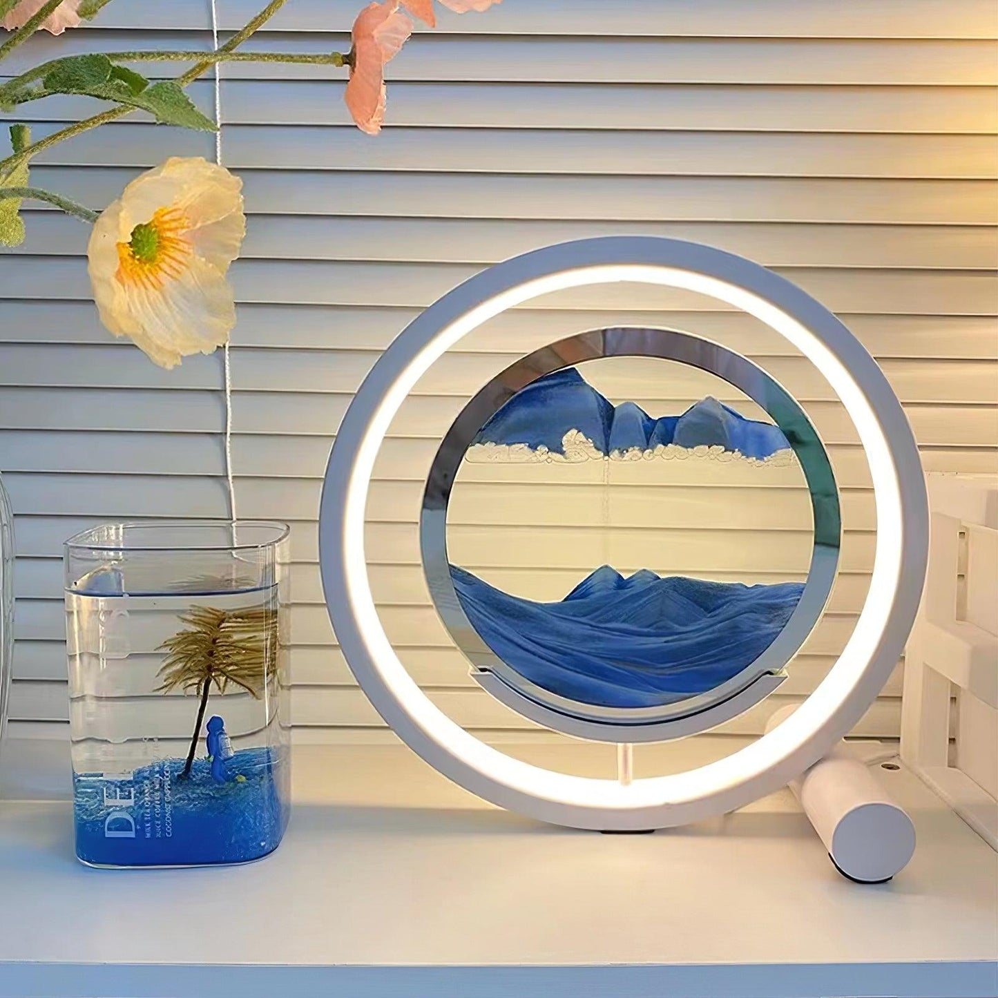 Relaxing Sand Built-in Battery Table Lamp Table lamp