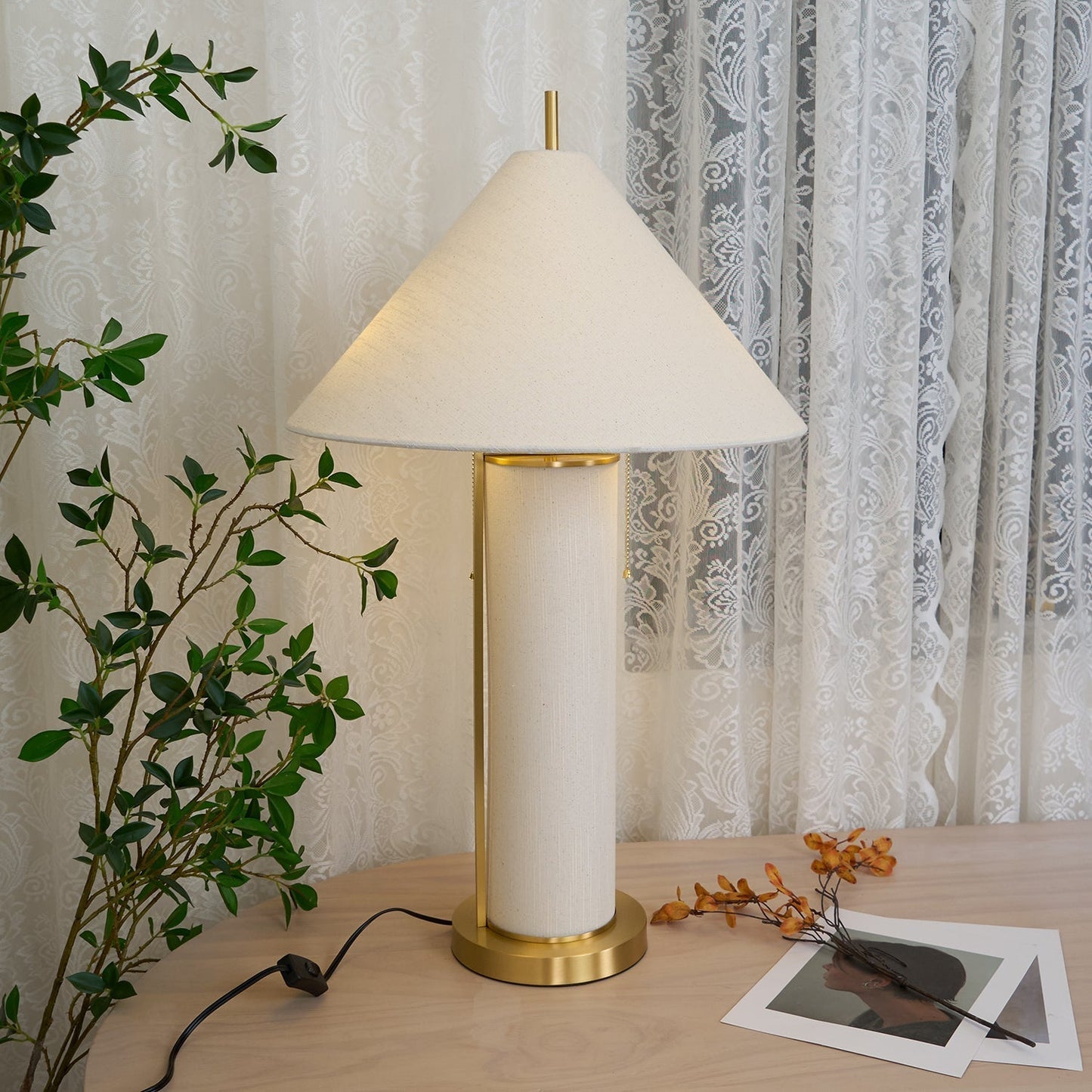 Remi Linen Table Lamp Table lamp