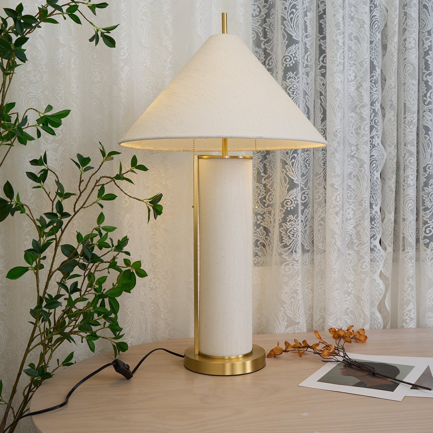 Remi Linen Table Lamp Table lamp
