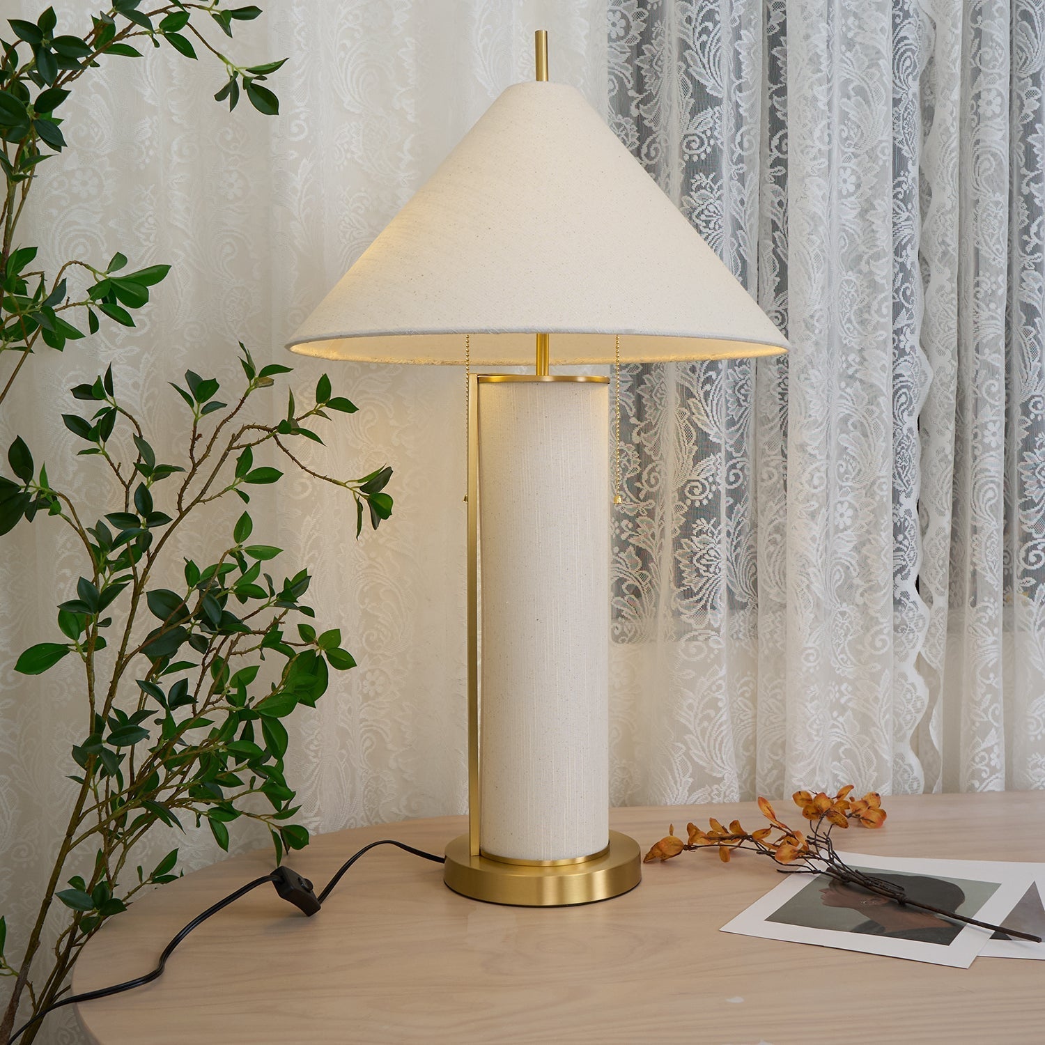 Remi Linen Table Lamp Table lamp