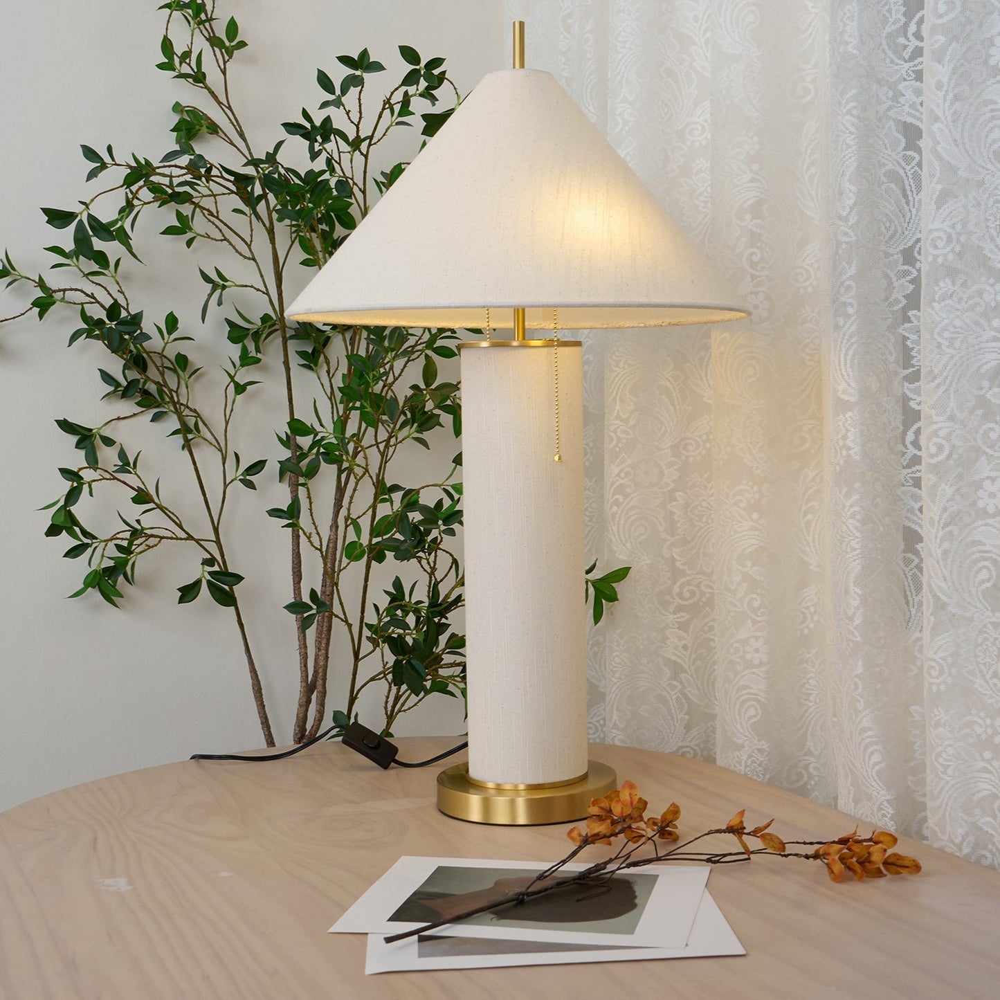 Remi Linen Table Lamp Table lamp
