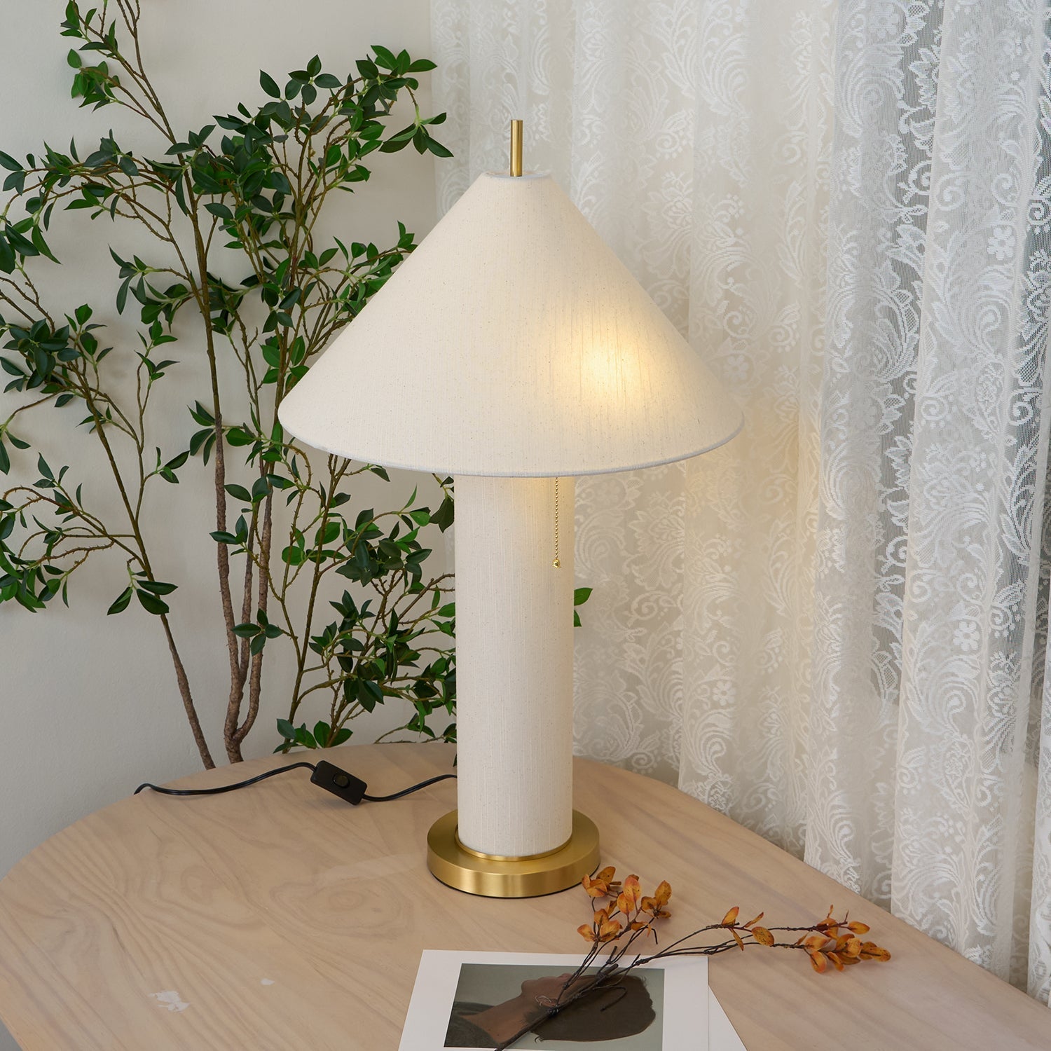 Remi Linen Table Lamp Table lamp