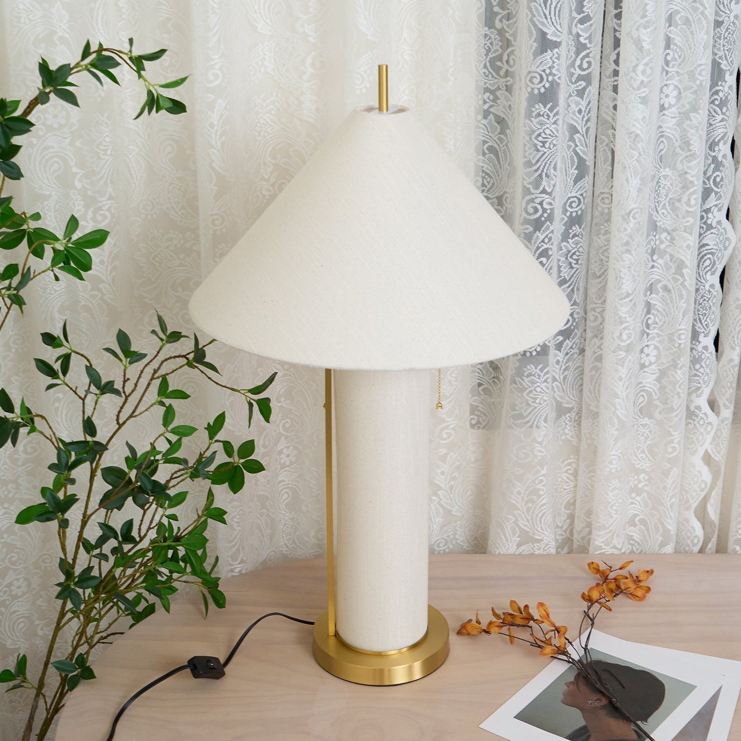 Remi Linen Table Lamp Table lamp