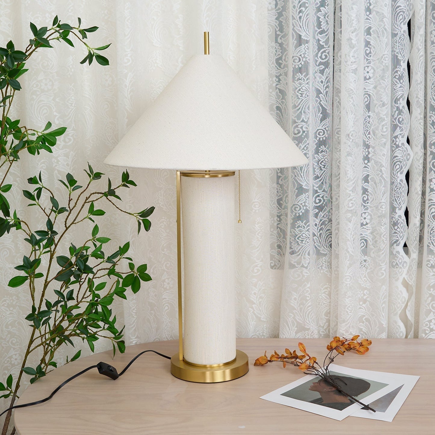 Remi Linen Table Lamp Table lamp