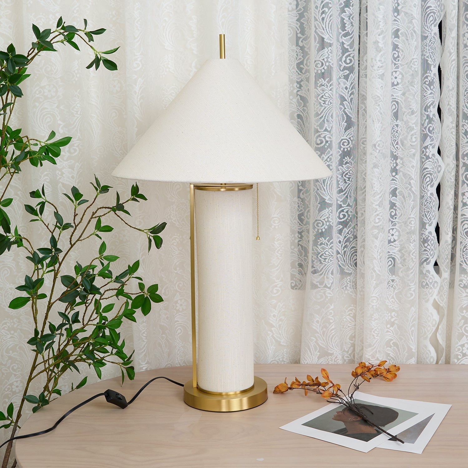 Remi Linen Table Lamp Table lamp