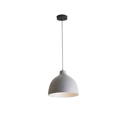 Resin Bowl Pendant Lamp ? 11.4 x H 59″ / Dia 29cm x H 150cm / Grey Pendant light