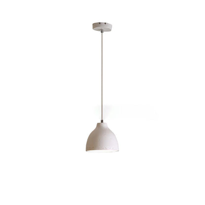 Resin Bowl Pendant Lamp ? 6.7 x H 59″ / Dia 17cm x H 150cm / White Pendant light