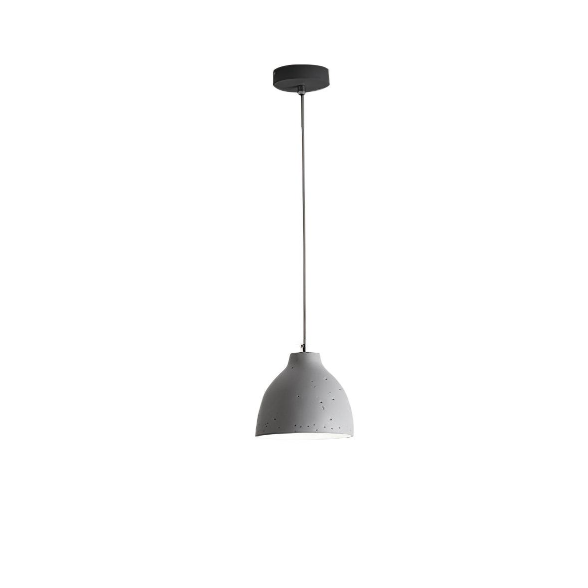 Resin Bowl Pendant Lamp ? 6.7 x H 59″ / Dia 17cm x H 150cm / Grey Pendant light