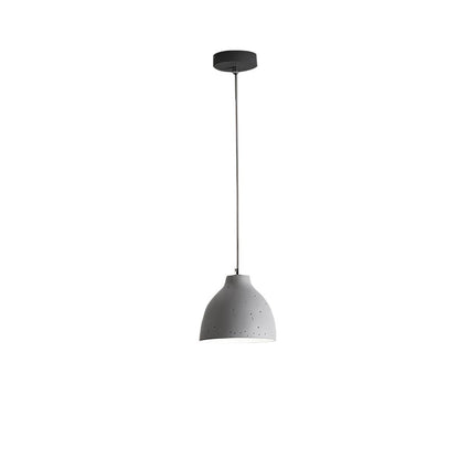 Resin Bowl Pendant Lamp ? 6.7 x H 59″ / Dia 17cm x H 150cm / Grey Pendant light
