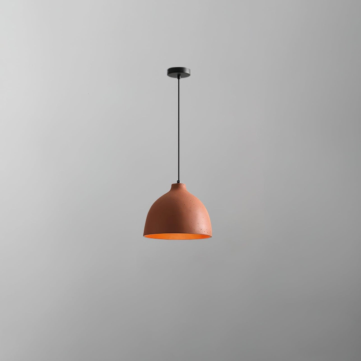 Resin Bowl Pendant Lamp ? 6.7 x H 59″ / Dia 17cm x H 150cm / Orange Pendant light
