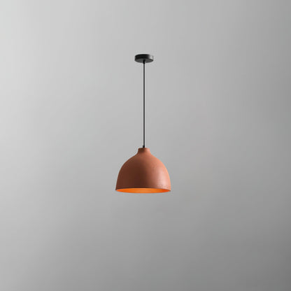 Resin Bowl Pendant Lamp ? 6.7 x H 59″ / Dia 17cm x H 150cm / Orange Pendant light