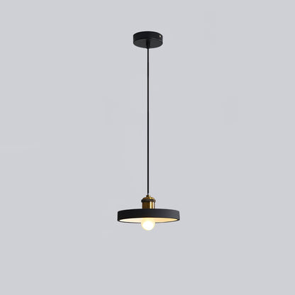 Resin Geometric Pendant Lamp Model D Dia 7.9″ x H 3.5″ / Dia 20cm x H 9cm / Black Pendant light