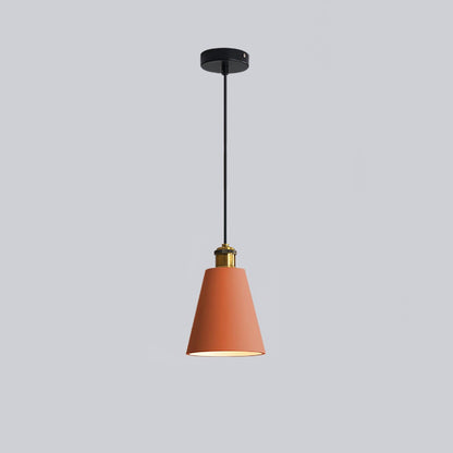 Resin Geometric Pendant Lamp Model A Dia 6.3″ x H 9.1″ / Dia 16cm x H 23cm / Orange Pendant light