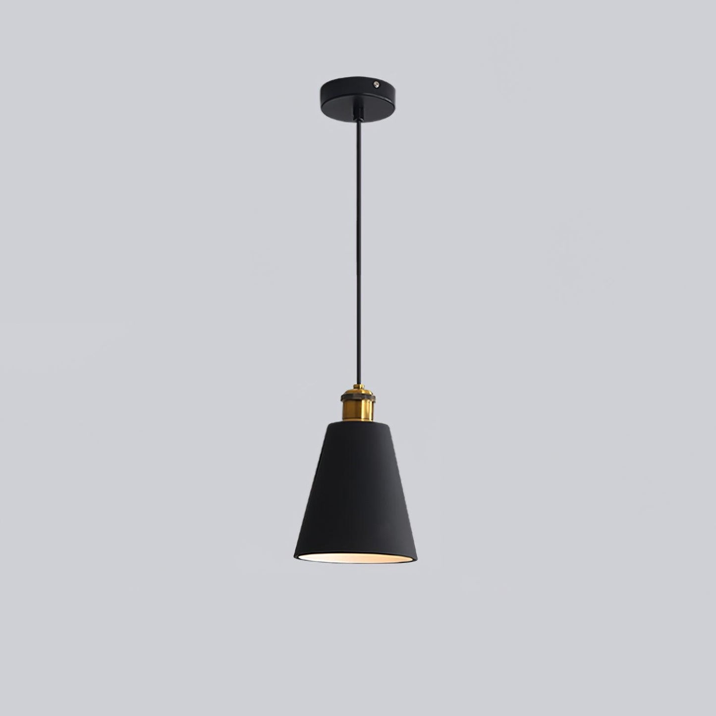 Resin Geometric Pendant Lamp Model A Dia 6.3″ x H 9.1″ / Dia 16cm x H 23cm / Black Pendant light