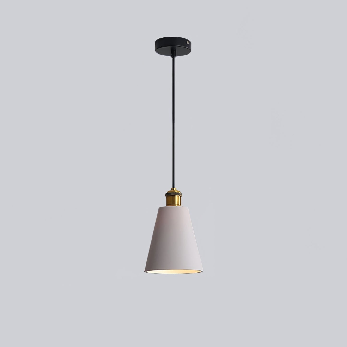 Resin Geometric Pendant Lamp Model A Dia 6.3″ x H 9.1″ / Dia 16cm x H 23cm / Grey Pendant light