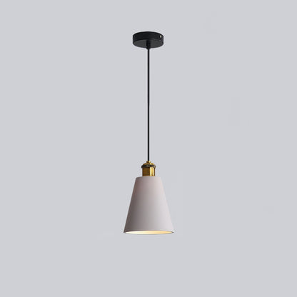 Resin Geometric Pendant Lamp Model A Dia 6.3″ x H 9.1″ / Dia 16cm x H 23cm / Grey Pendant light