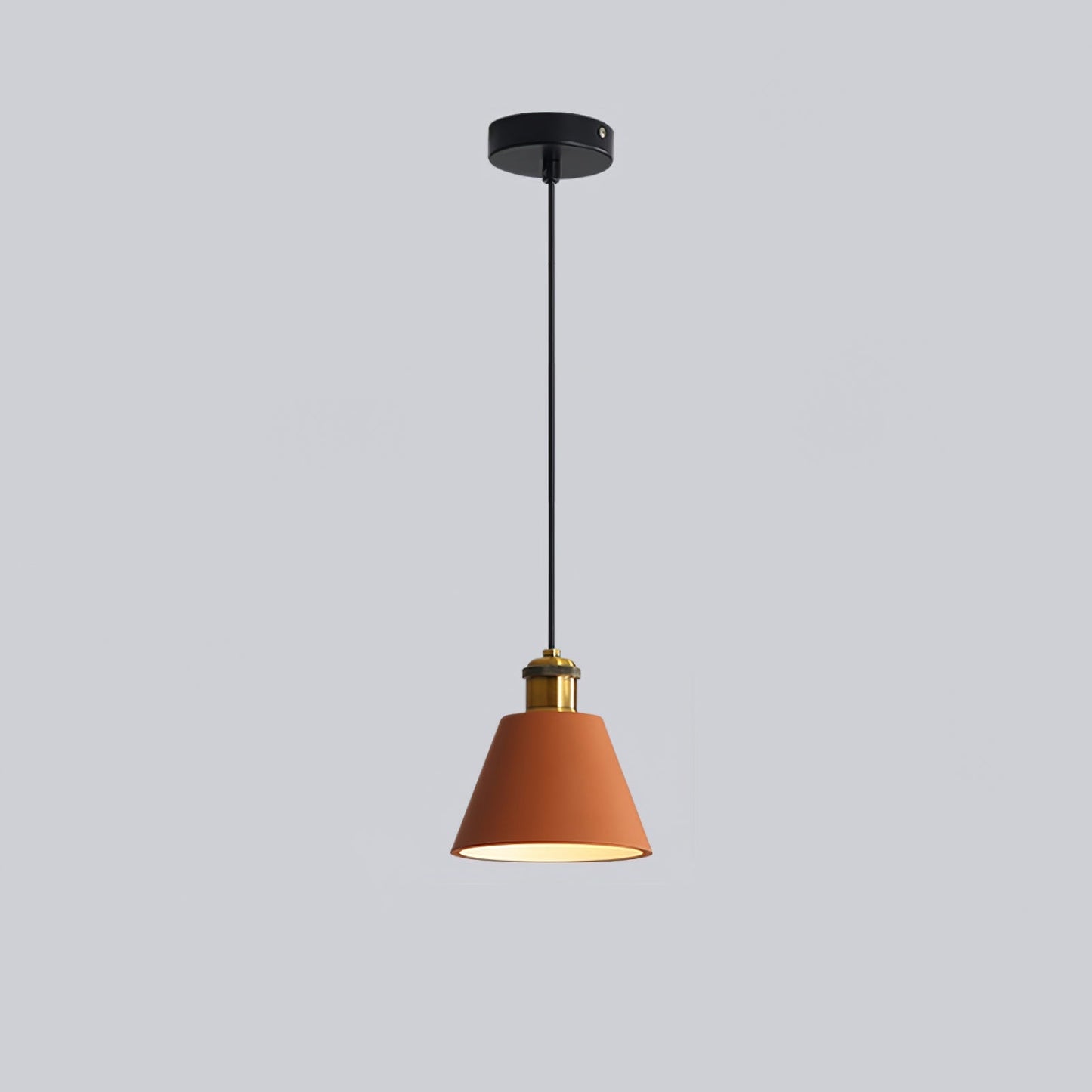 Resin Geometric Pendant Lamp Model B Dia 6.3″ x H 6.3″ / Dia 16cm x H 16cm / Orange Pendant light
