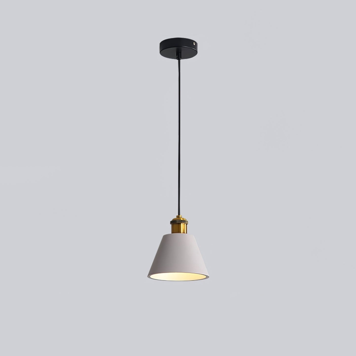 Resin Geometric Pendant Lamp Model B Dia 6.3″ x H 6.3″ / Dia 16cm x H 16cm / Grey Pendant light