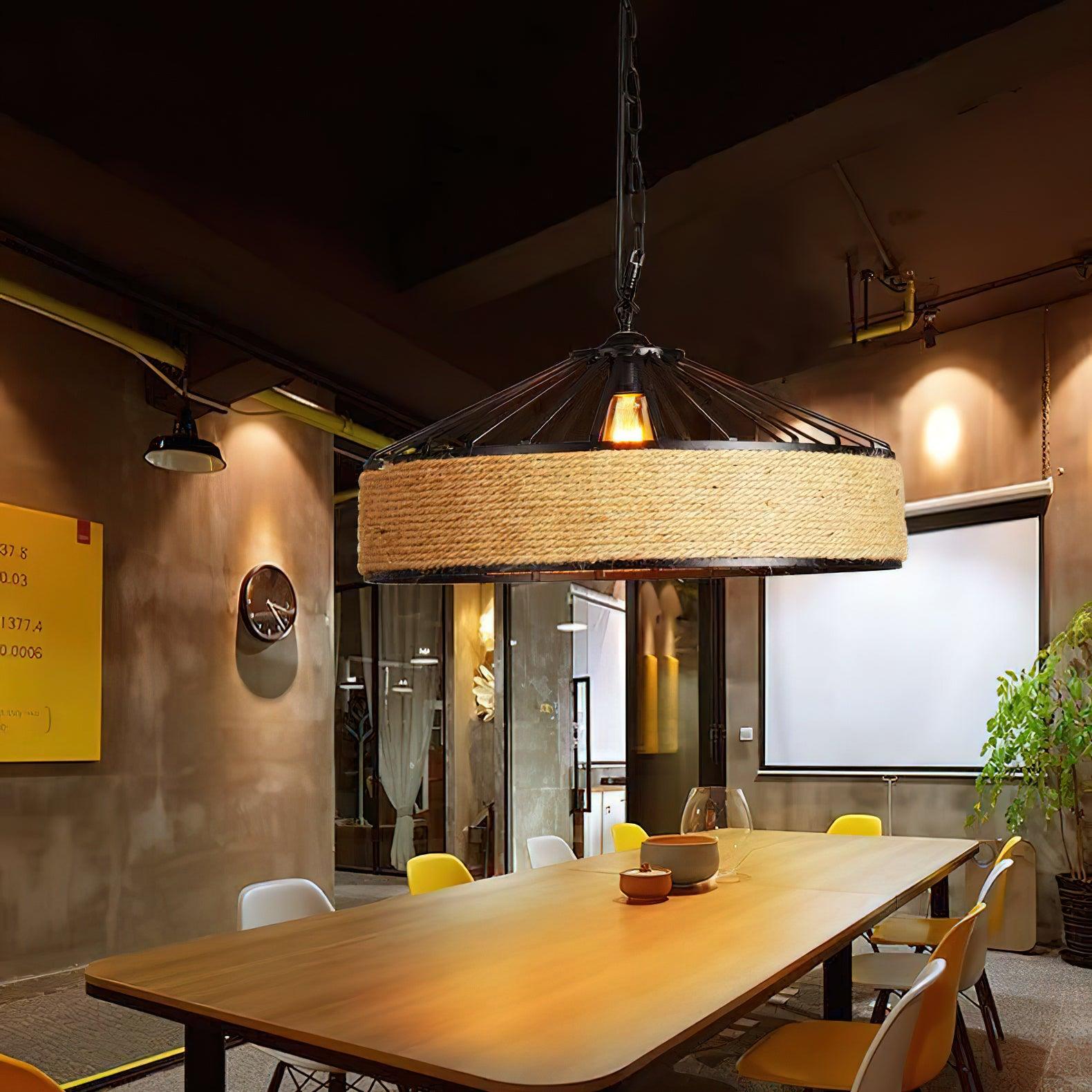 Retro Hemp Rope Exquisite Pendant Light Pendant light