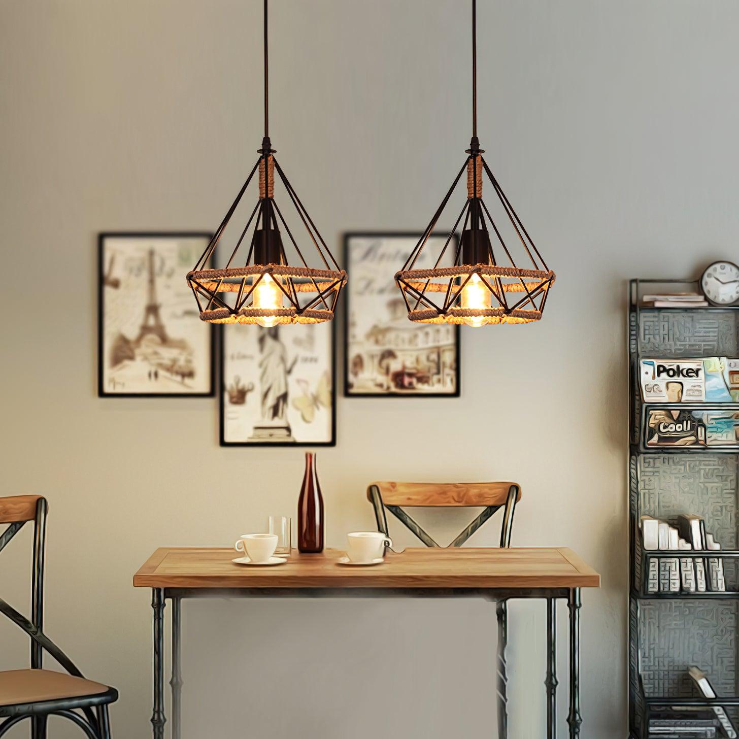 Retro Hemp Rope Interesting Pendant Light Pendant light
