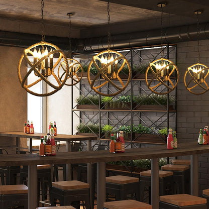 Retro Hemp Rope Interesting Pendant Light Pendant light