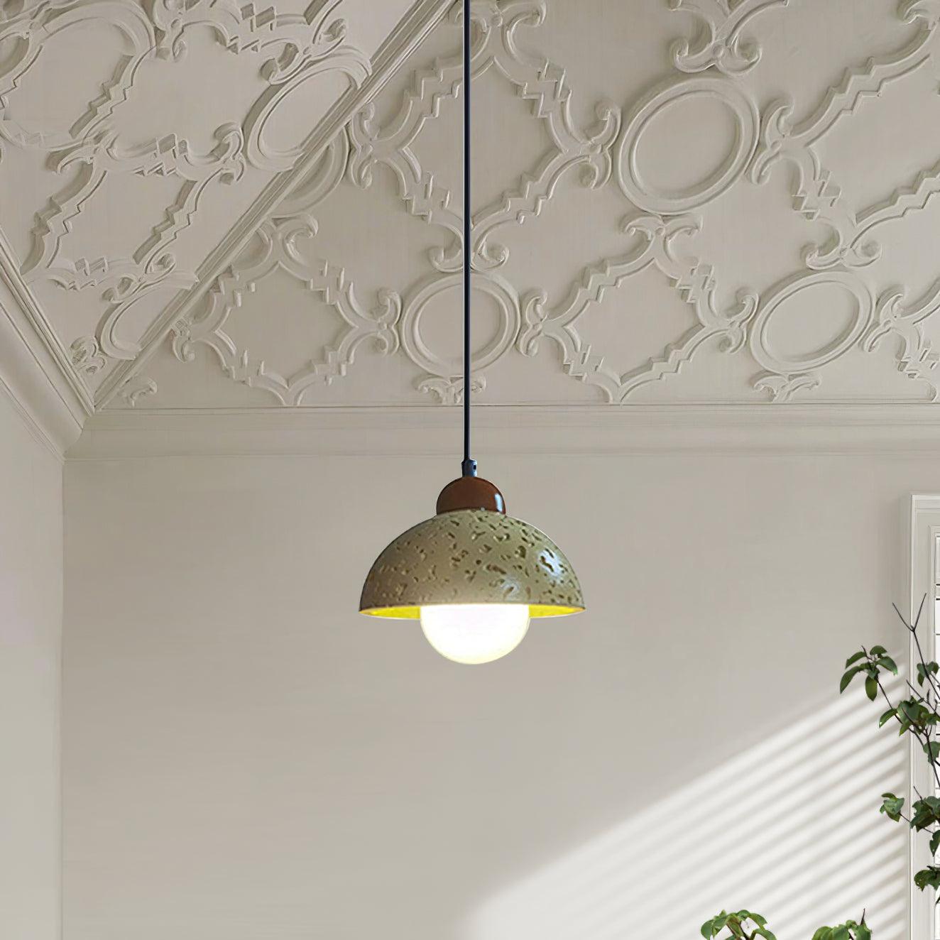 Revi Cement Pendant Light ? 6.3″ x H 4.7″ / Dia 16cm x H 12cm Pendant light