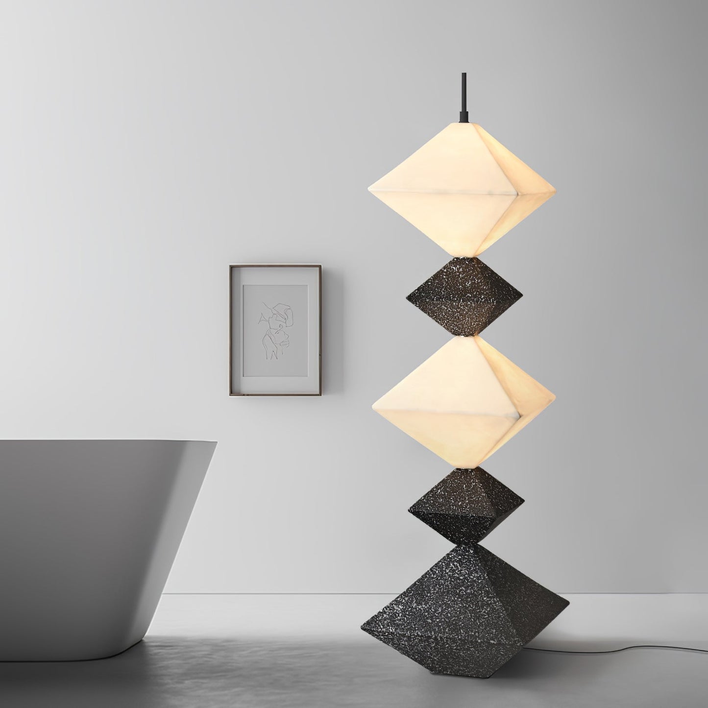 Rhombus Cube Floor Lamp Floor lamp