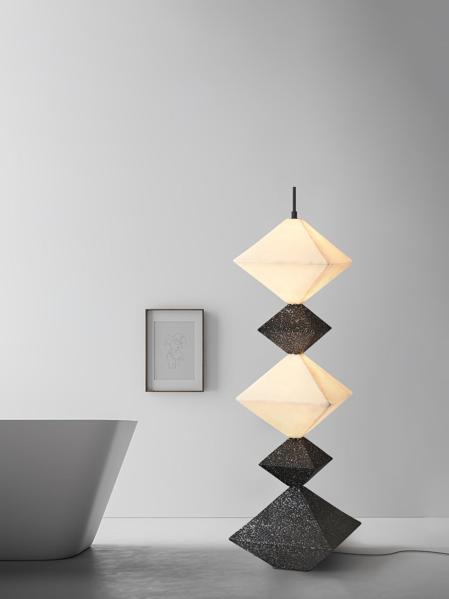 Rhombus Cube Floor Lamp Floor lamp