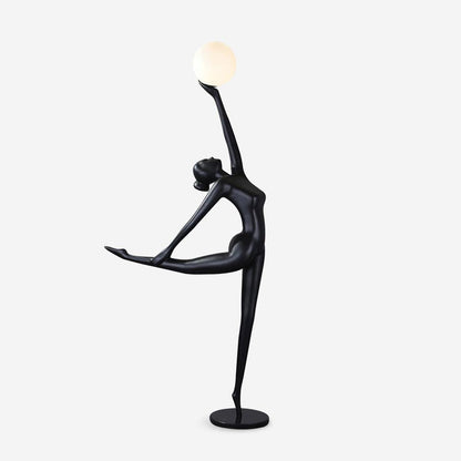 Rhythmic Gymnast Sculpture Floor Lamp Dia 37.4″ x H 82.6″ / Black / US Plug Floor lamp