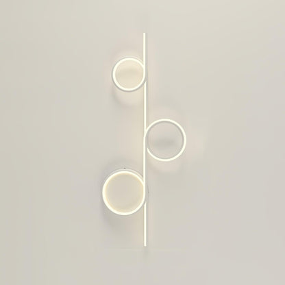Rhythmic Line Wall Light 3 rings Dia 31.5″ x H 12.6″ / Dia 80cm x H 32cm / White / Three-Color Changing Light Wall lamp