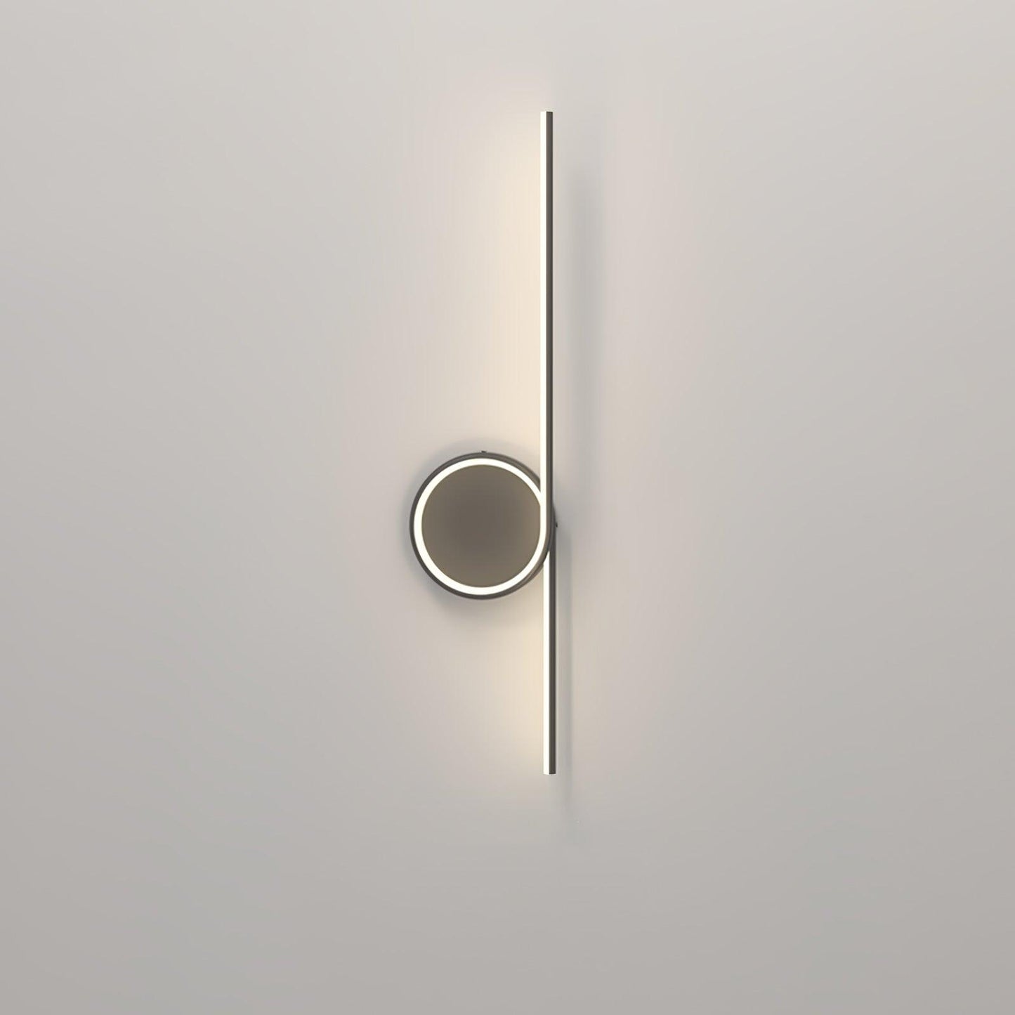 Rhythmic Line Wall Light 1 ring Dia 23.6″ x H 7.1″ / Dia 60cm x H 18cm / Black / Three-Color Changing Light Wall lamp